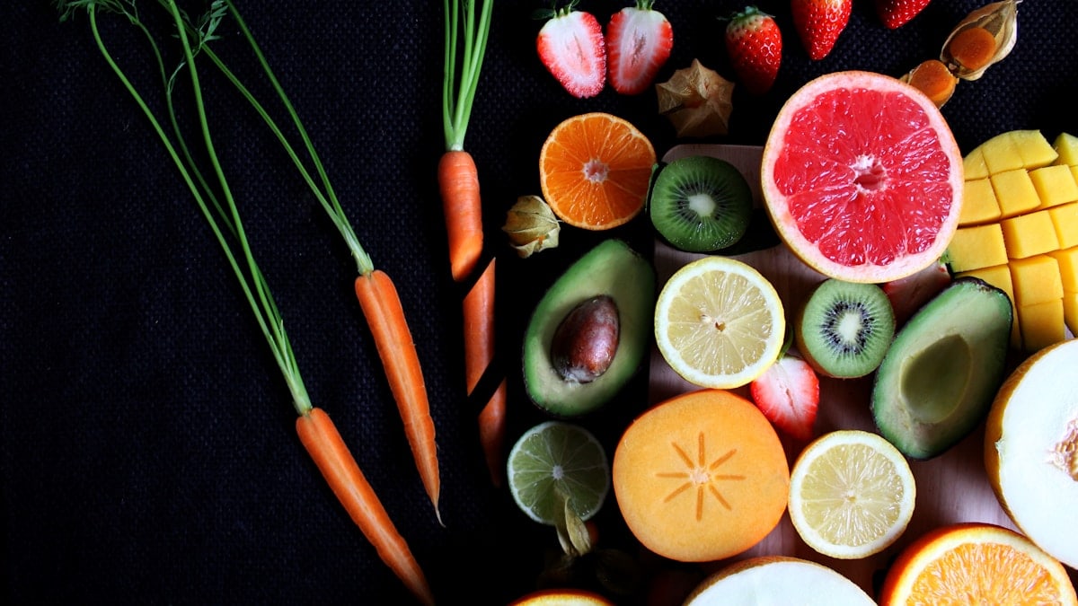 variety of fruits